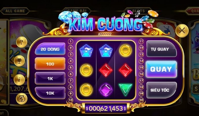 Tựa game nổ hũ Kim cương hấp dẫn, giao diện hiện đại