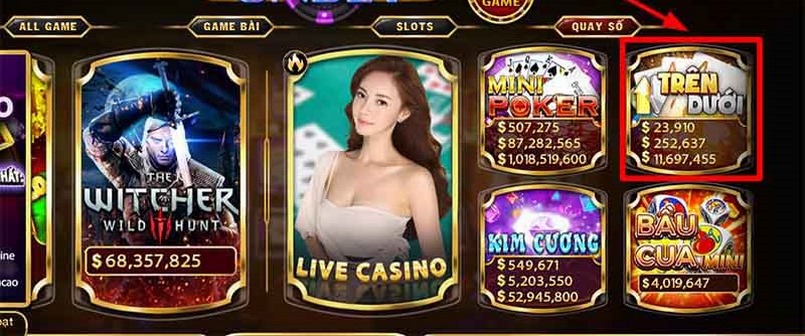 Mini Game Trên dưới nổi tiếng tại cổng game Fa88